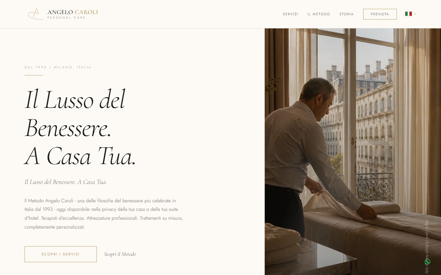 Angelo Caroli website preview